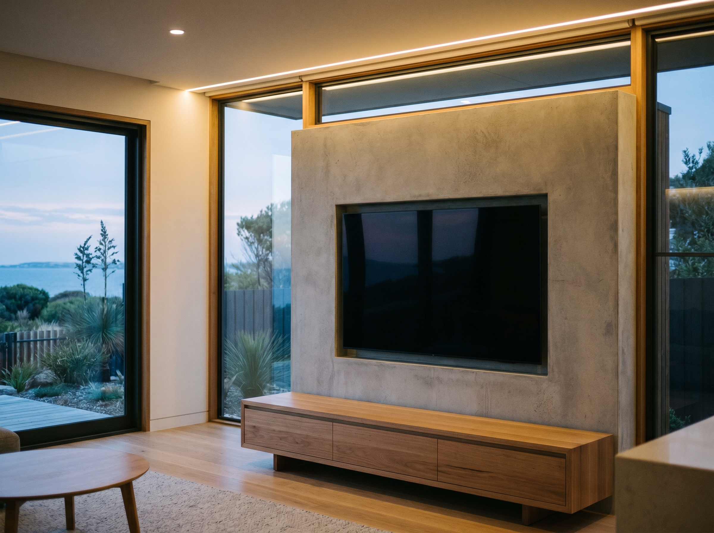 TV & AV — TV mounted, cables gone